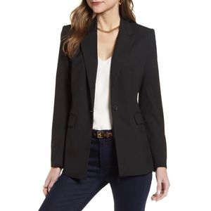 Women’s One-Button Black Halogen Blazer